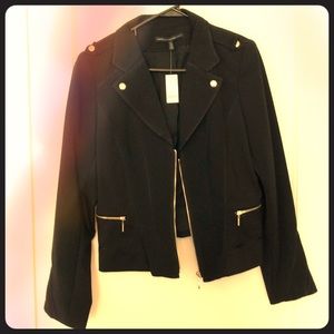 White House Black Market Moto Jacket, Size 12
